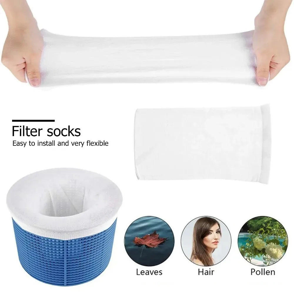 2026 new Pool Skimmer Socks Household Perfect Savers Nylon Mesh Design for Filters Baskets Skimmers Swimming Pool Accessories