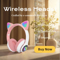 Cat Shaped Wireless Bluetooth Earphones Handsfree Earbuds with Microphone for All Phones Fashion Headphoens Game Headset