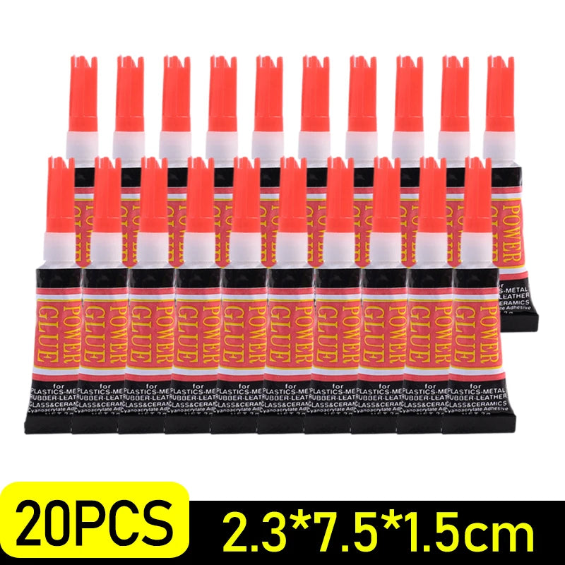 5-100PCS Liquid Super Glue Wood Rubber Metal Glass Cyanoacrylate Adhesive Stationery Nail Gel 502 Instant Strong Bond Leather