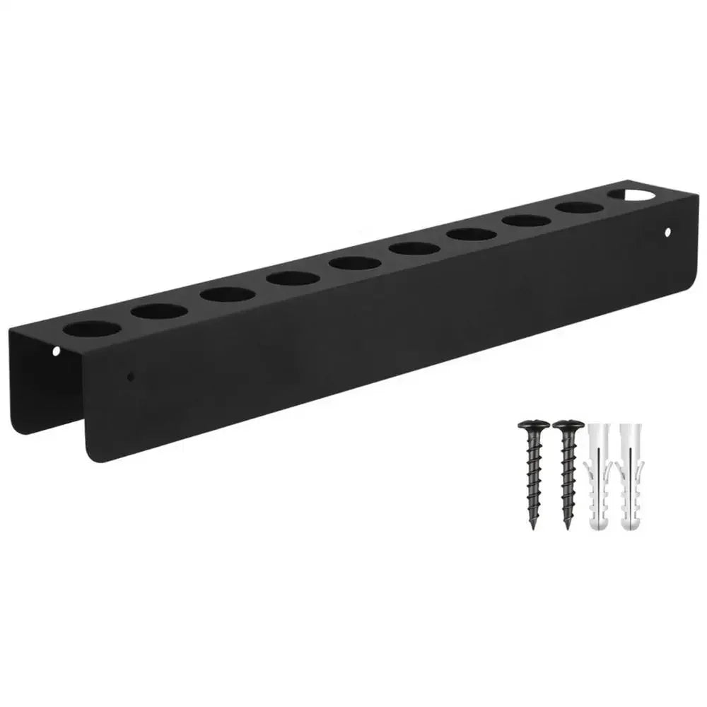 10 Holes Car Detailing Brush Holder Organizer Wall Mounted Multi-use Rack Storage Detailing Cleaning Brush Stand for Garage