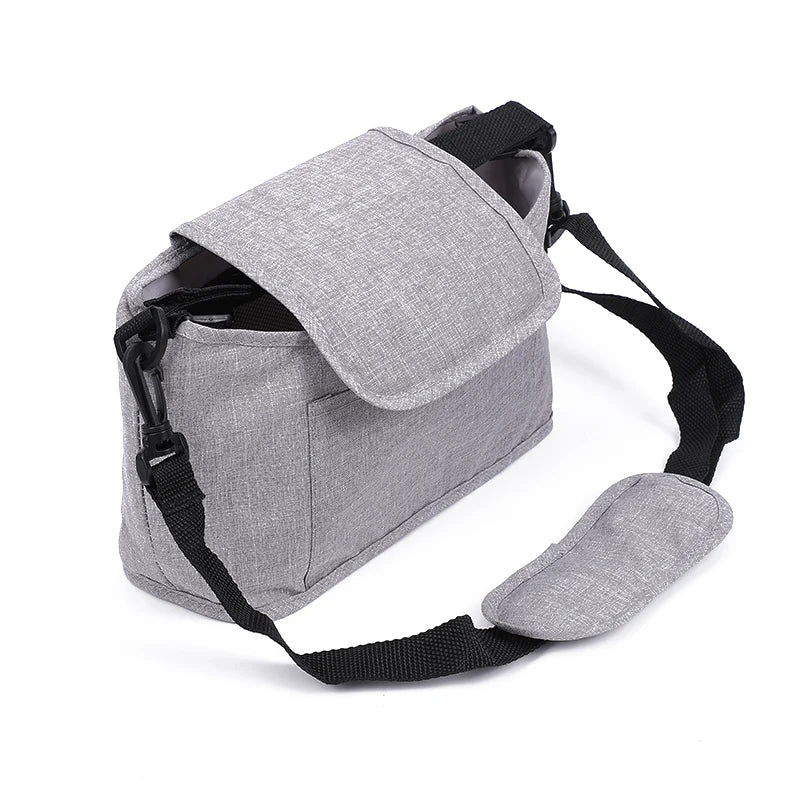 Baby Stroller Hanging Bag Large Capacity Baby Diaper Storage Bag Diaper Organizer Women's Shoulder Bags Portable Mommy Tote New