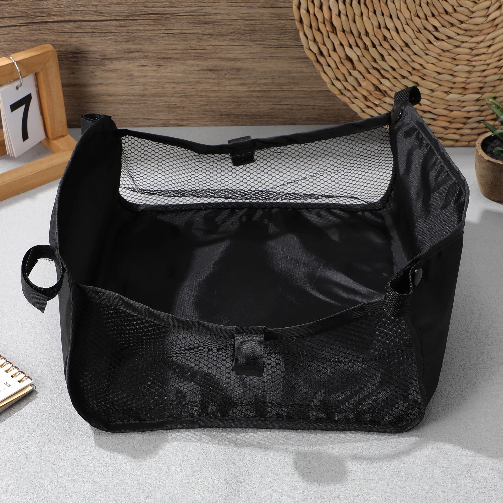 Infant Stroller Storage Bag Heavy Duty Wear Resistant Oxford Cloth Spacious Compartment Fits Most Strollers Stroller Bottom
