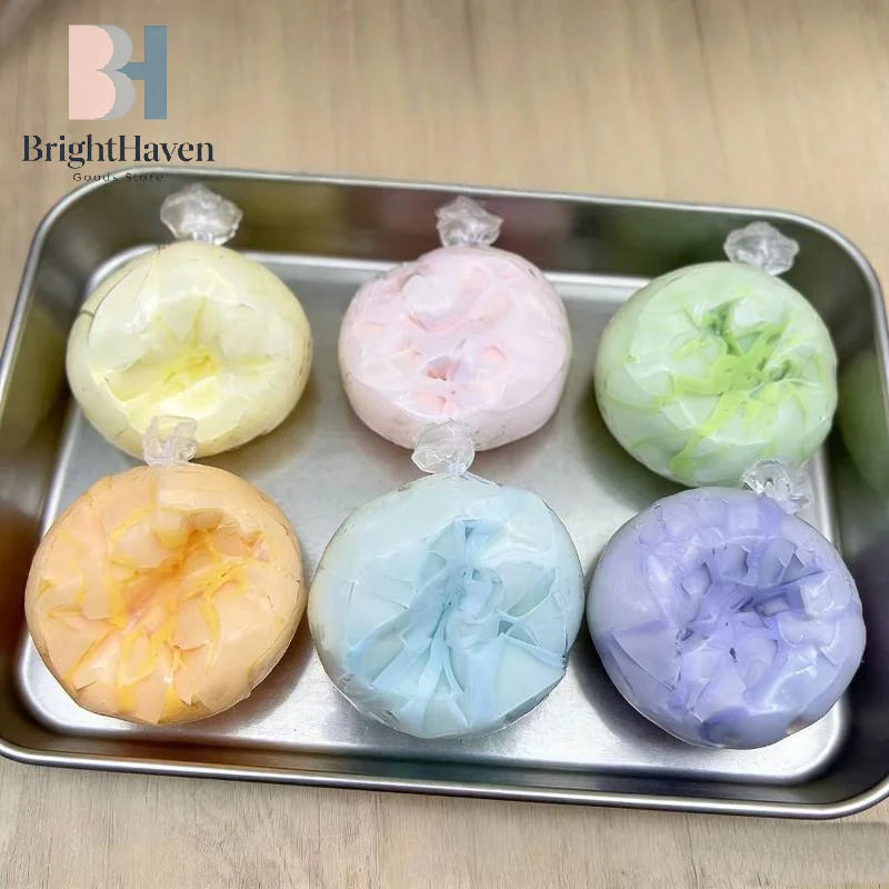 1Pcs Cracking Wax Ball Soft Decompression Toys Cantaloupe Chocolate Handmade Ball Anti Stress Sensory Fidget Toy B.H