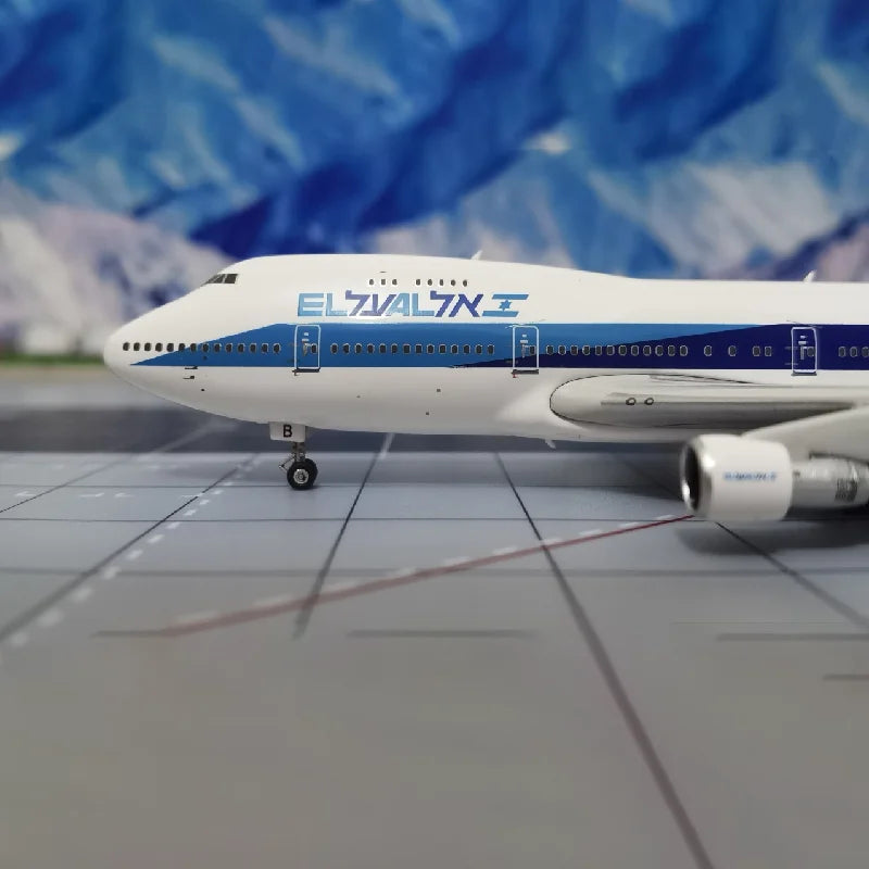 Phoenix 1:400 Metal Scale Aircraft PH11805 El Al 747-200 4X-AXB Diecasts Aviation Miniatures Avion Model Toys For Boys