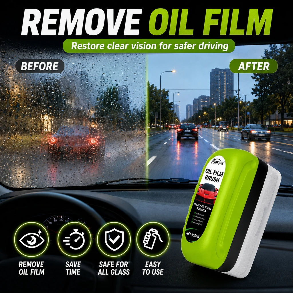 Car oil film cleaning agent, window front windshield rainproof and anti fog agent, coating remover Accessories