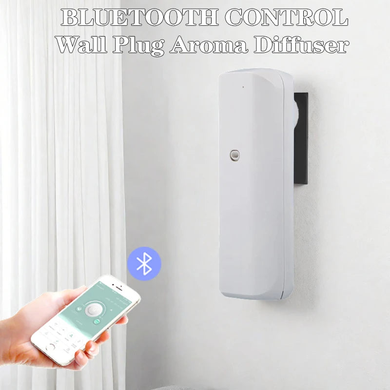 Fragrance Diffuser Coverage 300m³ Plug In Wall Waterless Essential Oil Diffuser Home Fragrance Smart Bluetooth Scent Air Machine