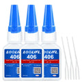 20g 406 High-Quality Cyanoacrylate Super Adhesive for Quick Repair,Suitable for DIY Repair of Wood, Plastic, Models, Metals, Etc