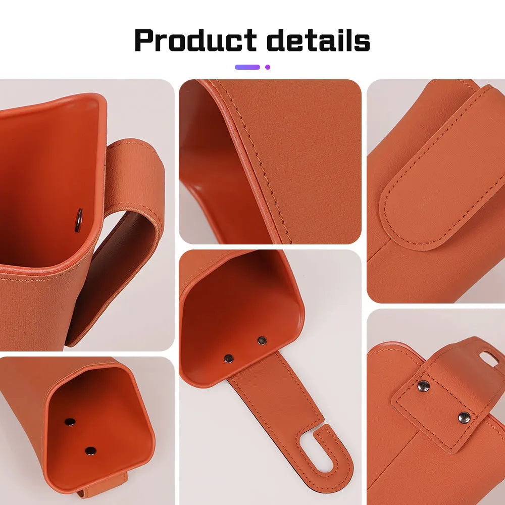 Car Seat Back Trash can For Hyundai N Line Sonata I20 Elantra Santafe Accent Tucson water cup holder Door Storage Bin Accessory