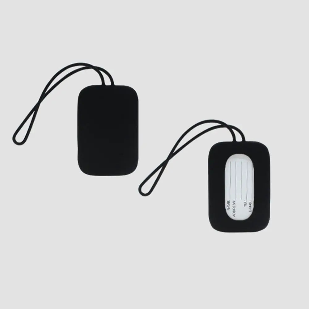 Name Luggage Tag Silicone Luggage Tag Address Label Boarding Pass Airplane Suitcase Tag Aircraft Luggage Boarding Tag