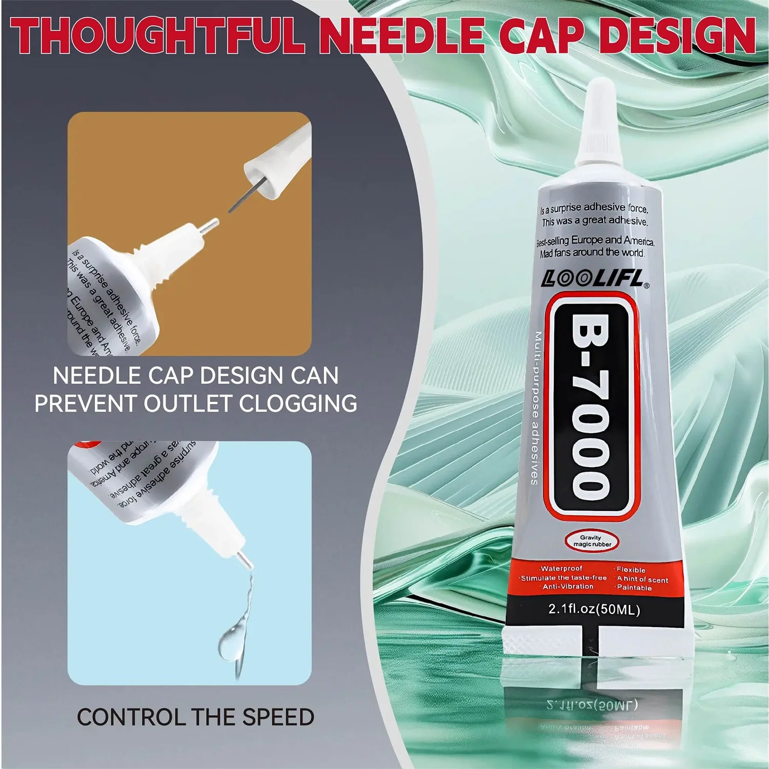 B7000 Industrial Adhesive, Contact Type, Used for Mobile Phone Repair, DIY Crafts, Touchscreen Glass Strong Adhesive, 15ml-110ml
