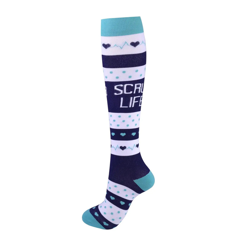 Compression Socks for Men and Women Medical Althetic Diabetes Varicose Veins Sports Socks for Running Cycling Travel Flight