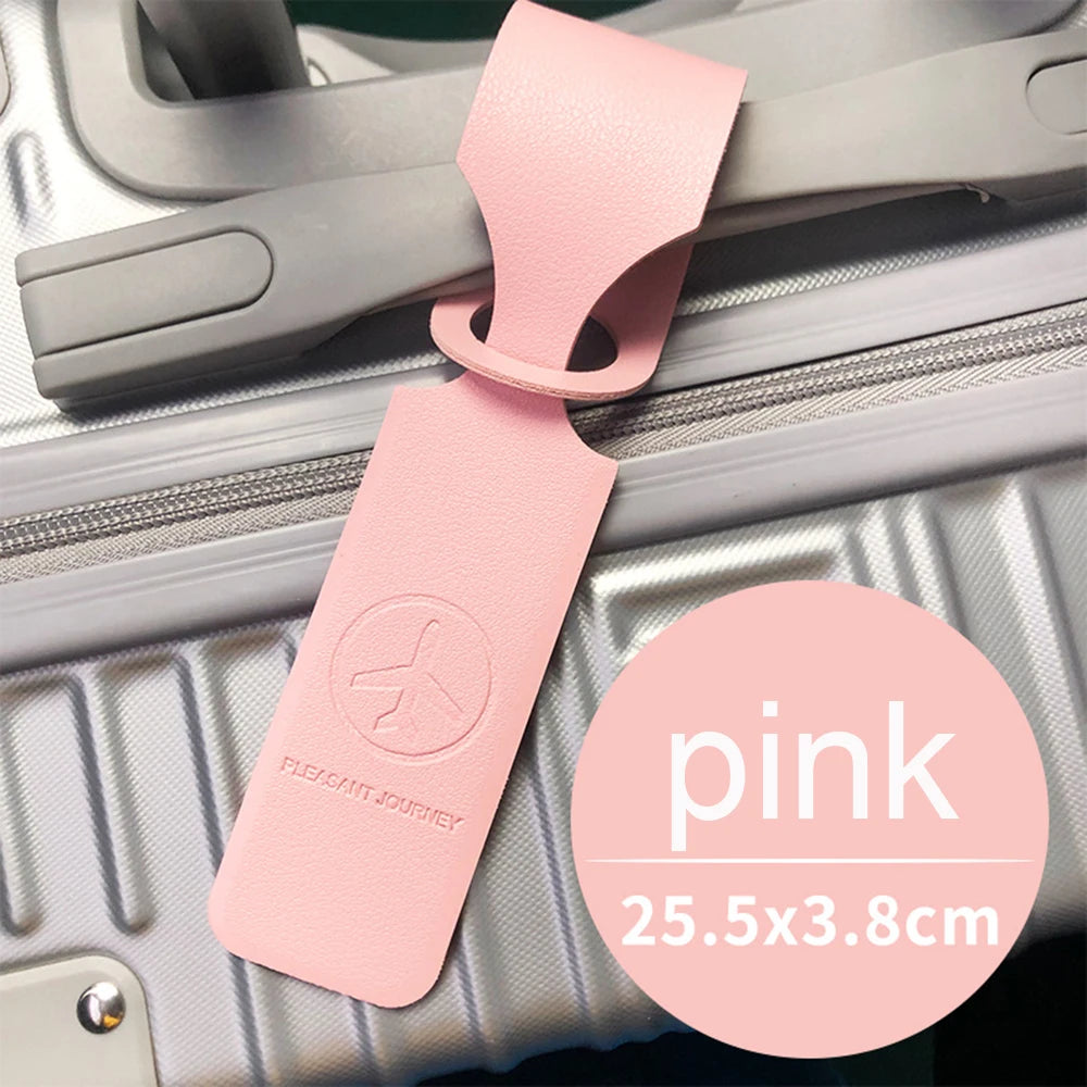 Customn Letters Luggage Tag Fashion Small Address Airplane Suitcase Identifier Tag DIY Logo Personalize Gift Travel Accessories
