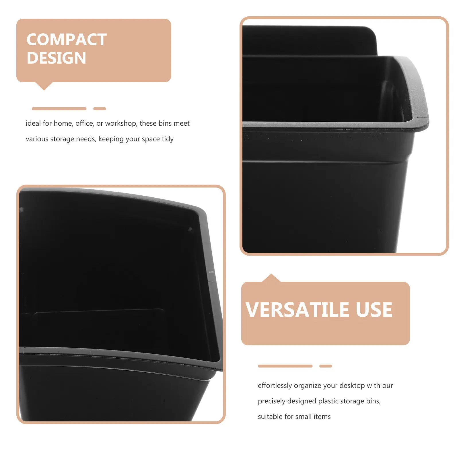 Plastic Storage Bin Slat Wall Desktop Organizer Garage Workshop Tool Storage Container Plastic Organizer Garage Accessories