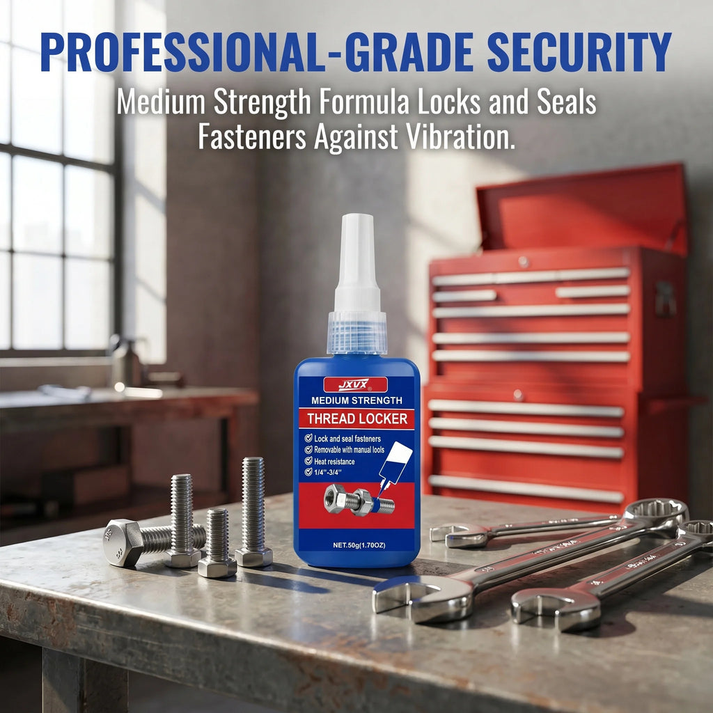 New 50ml Screw Glue, Fast Curing Thread Fixing Agent, Anaerobic Adhesive, Corrosion Resistant, Anti-Shedding, Medium Strength Blue Thread Fixer