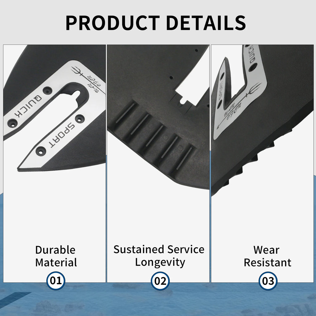 Sport 200 Whale Tail Hydrofoil Stabilizer Compatible with Outboard Most Brands 8 to 40 HP Boat Engine Part