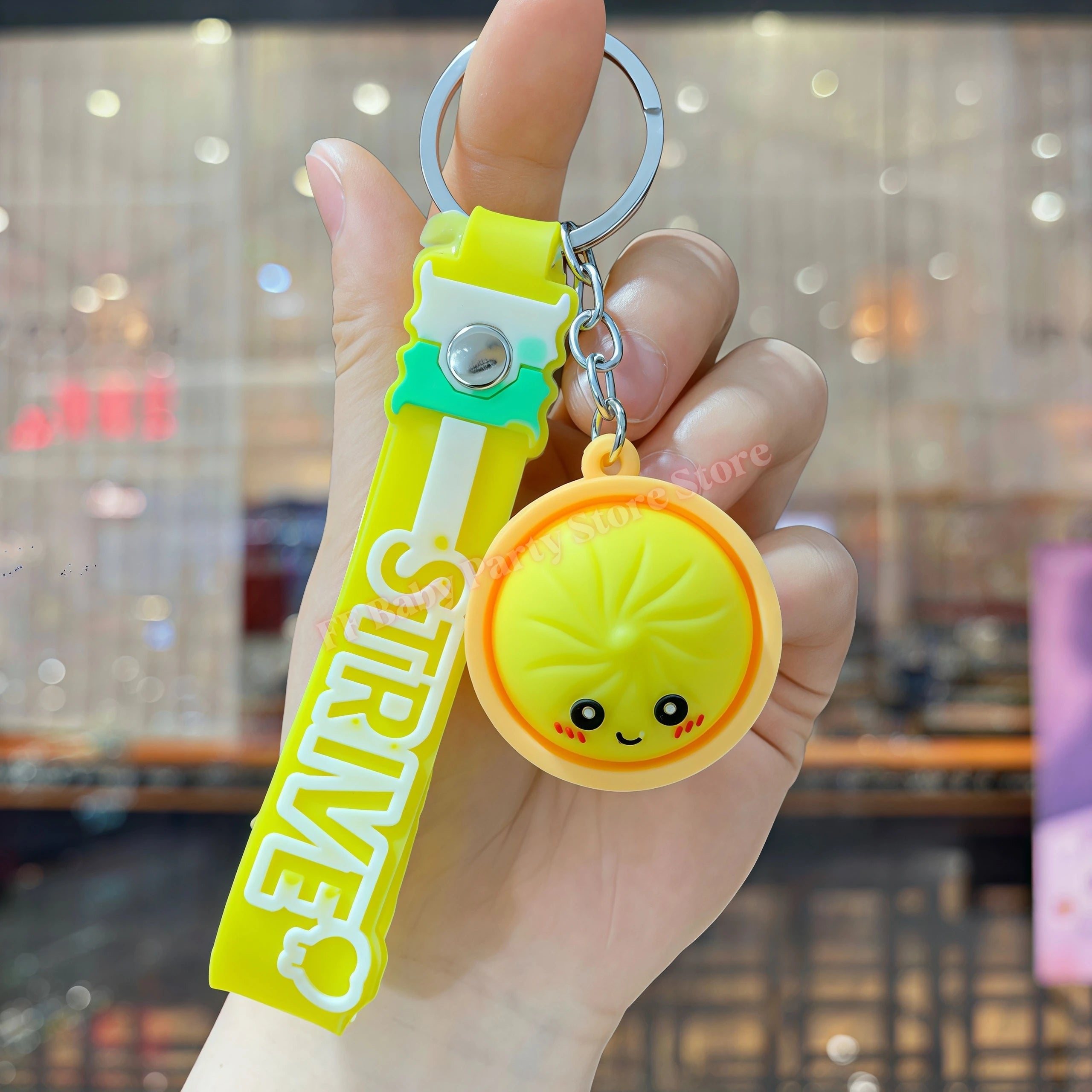 Dumpling Keychains Cute Baozi w/Steamer Random Color for Gift Bags Party Favors Wedding Favors for Guests Birthday Gift Supplies