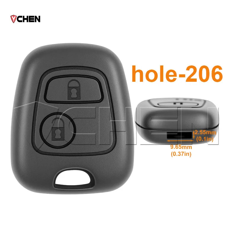 Car Key Fob Shell Case For Peugeot 206 207 307 408 607 for Citroen C1 C2 C3 C4 Xsara Picasso 2 Buttons Housing Cover Remote Box