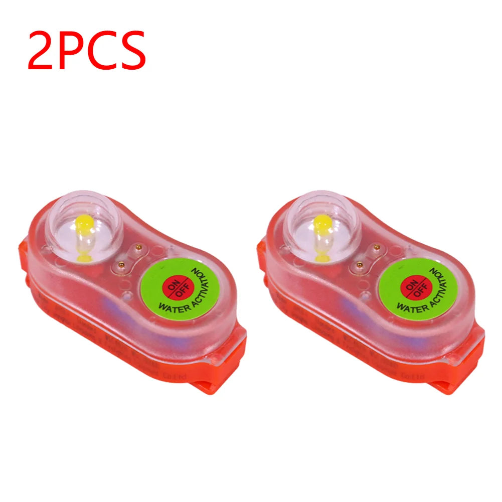 1-10pcs LED Life Jacket Light Energy-Efficient Waterproof Emergency Signal Light Easy Operation Lightweight Outdoor Accessories