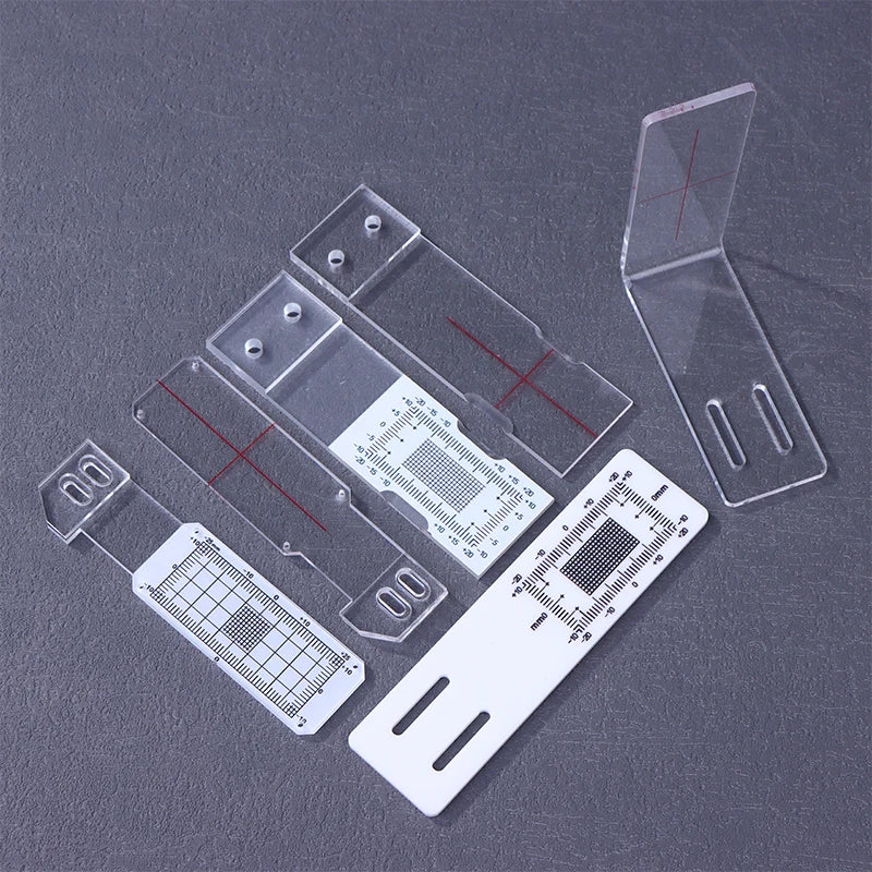 Clear Acrylic Crack Gauge Monitor Accurate Crack Monitoring Record Tool Crack Measuring Instrument For Monitoring Wall Cracks