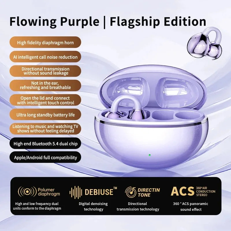 Hot Selling NEW M91 Wireless Ear Clip Earphones Bluetooth High-Definition Calling Touch Earphones for Gaming, Music and Sports