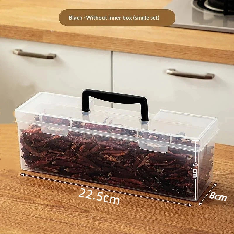 【X】Clear Handheld Toolbox  Lightweight Portable Tool Storage Box  With Secure Handle  For Home Workshop And Travel Use