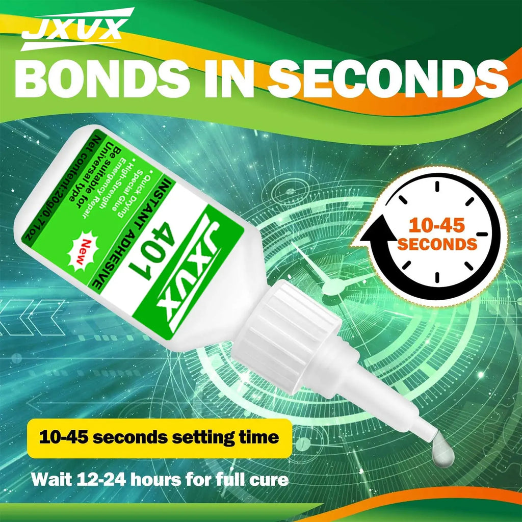 401/480 Super Strong Glue Cyanoacrylate Quick Dry Instant Strong Bond Adhesive For Bracelets, handmade, beaded necklaces Home Office Industrial Repair Materials 20g.