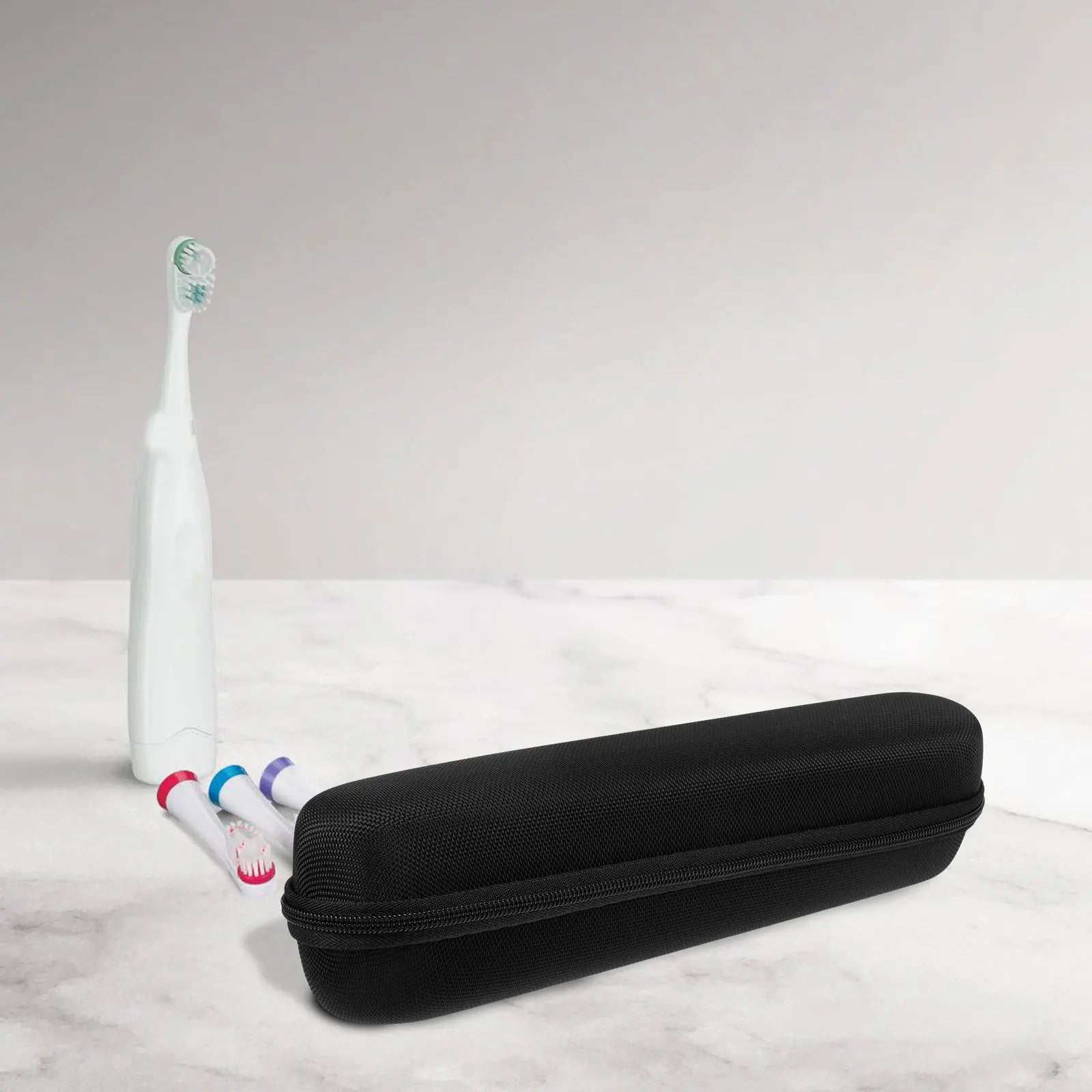 Electric Toothbrush Protective Case Sturdy Nylon Material Shock Absorbing Travel Toothbrush Holder Compact Storage Box for Gym
