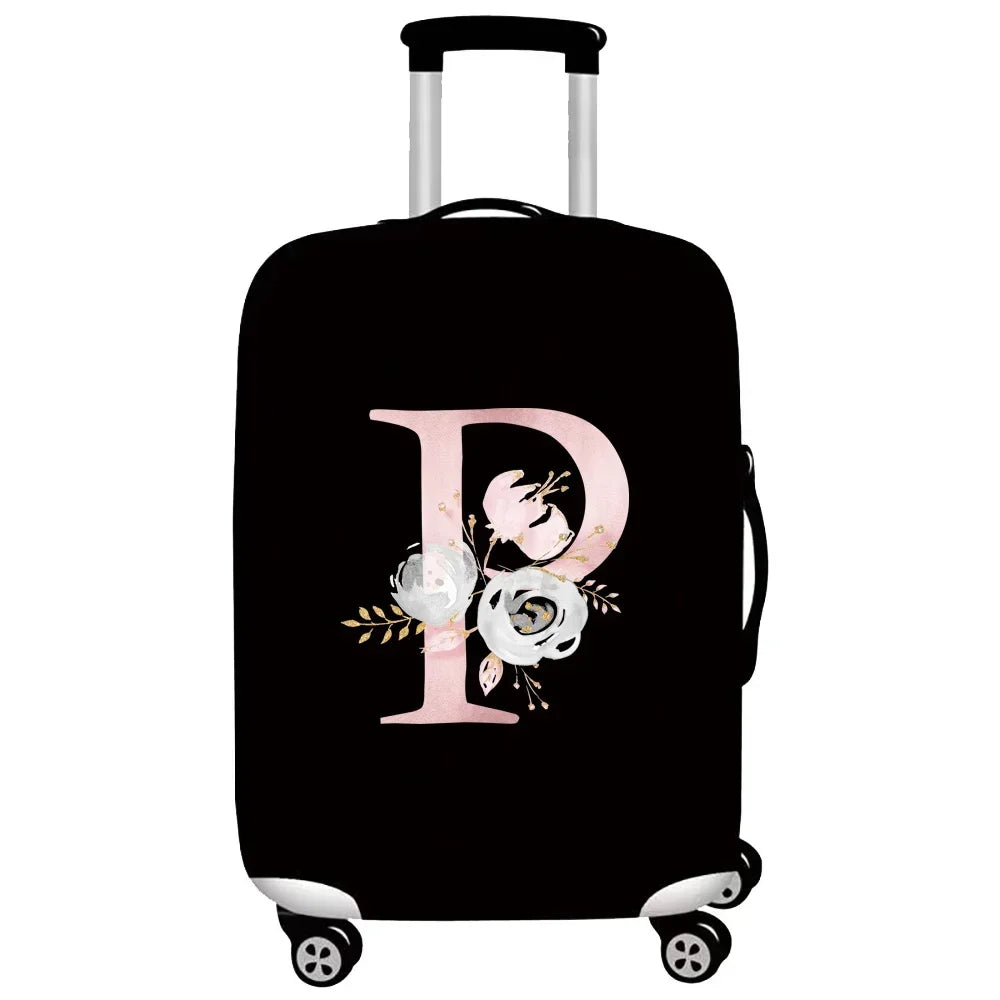Thick Elastic Luggage Protective Cover Suit for 18-32 Inch Suitcase Covers Trolley Cover Travel Accessorie Pink Flower Series