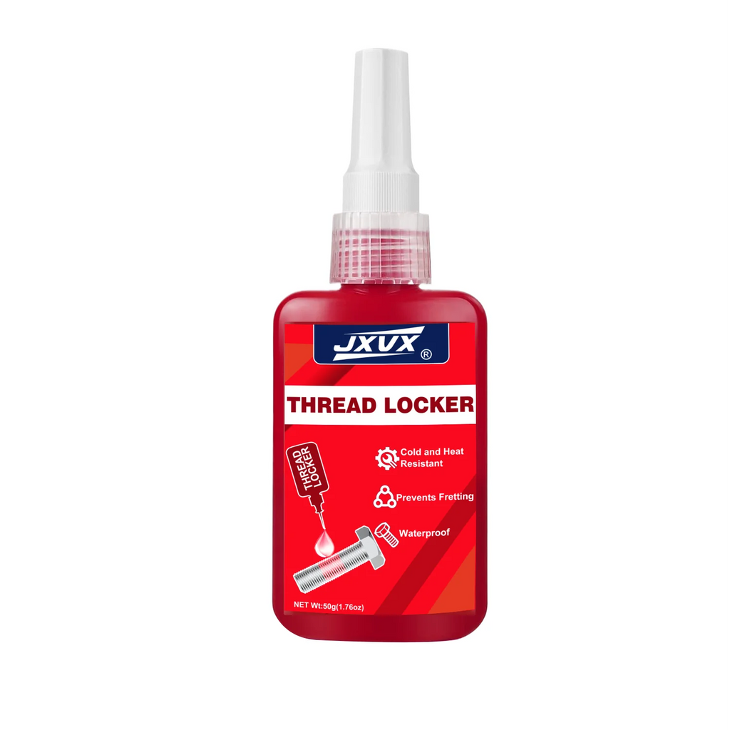 50mlRed Thread Locking Agent - a detachable metal thread locking adhesive used on nuts, bolts and fasteners to prevent loosening