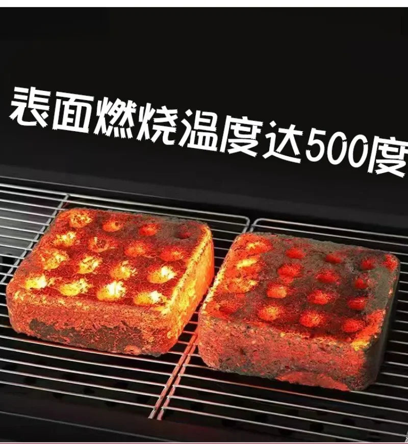Outdoor Quick Burning Barbecue Carbon Household Smokeless Charcoal Heat-resistant and Flammable Ignition Charcoal D7O4Z5