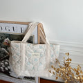 Sweet Floral Women's Bento Handbags Retro Patchwork Ladies Tote Shoulder Bags Retro Flower Female Storage Shopper Bag Purse