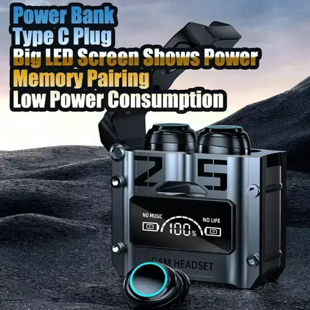 M25 TWS Wireless Headphones Earphones Bluetooth Touch Control Noise Reduction Stereo Earbuds Headsets