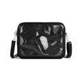 Multifunction Zipper Bag Solid Color Itabag PU Cotton Bag Transparent Bags Wallet Storage Bag Shoulder Bag Travel