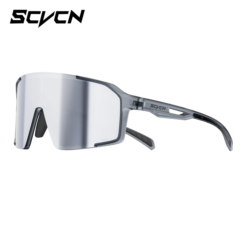 SCVCN HD Integrated Sports Sunglasses for Mountaineering Cycling Running Hiking Glasses UV400 Unisex Stylish Driving Sunglasses