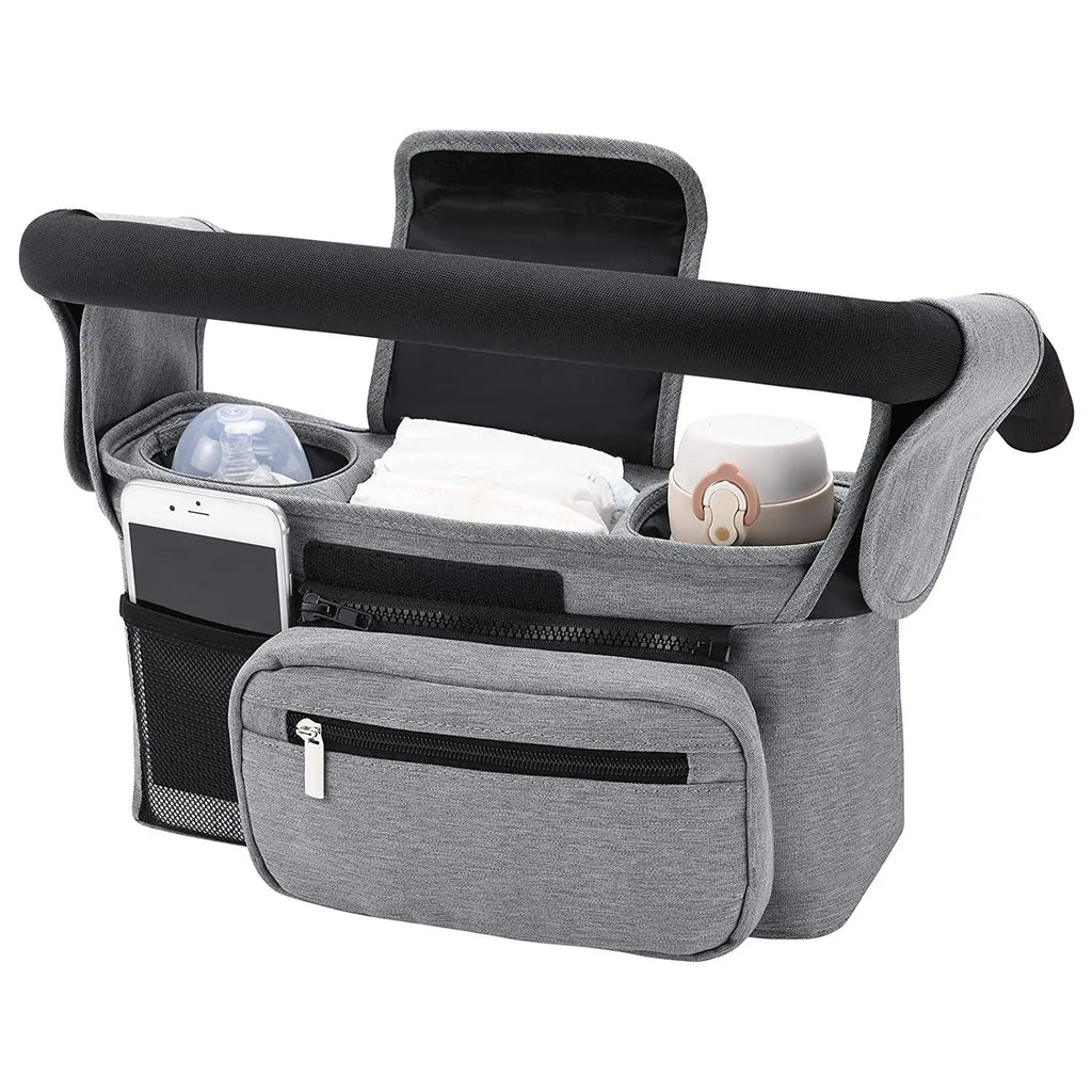 Baby Stroller Storage Baby Travel Hanging Bag Mummy Shoulder Bag Phone Bottle Holder Pram Diaper Bag Baby Stroller Accessories