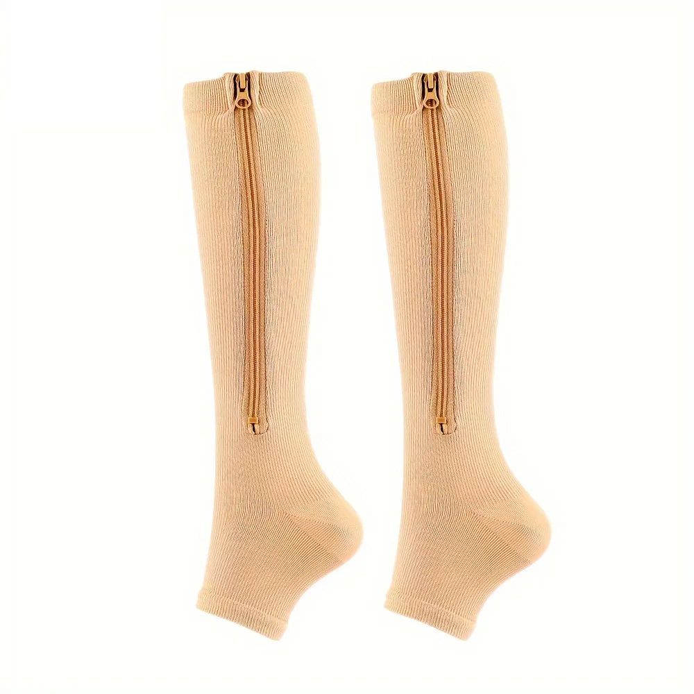 oe Freedom Compression Socks - Comfortable, Breathable, and Quick-Drying for All-Day Wear, Sports, and Fitness - Polyester Knit