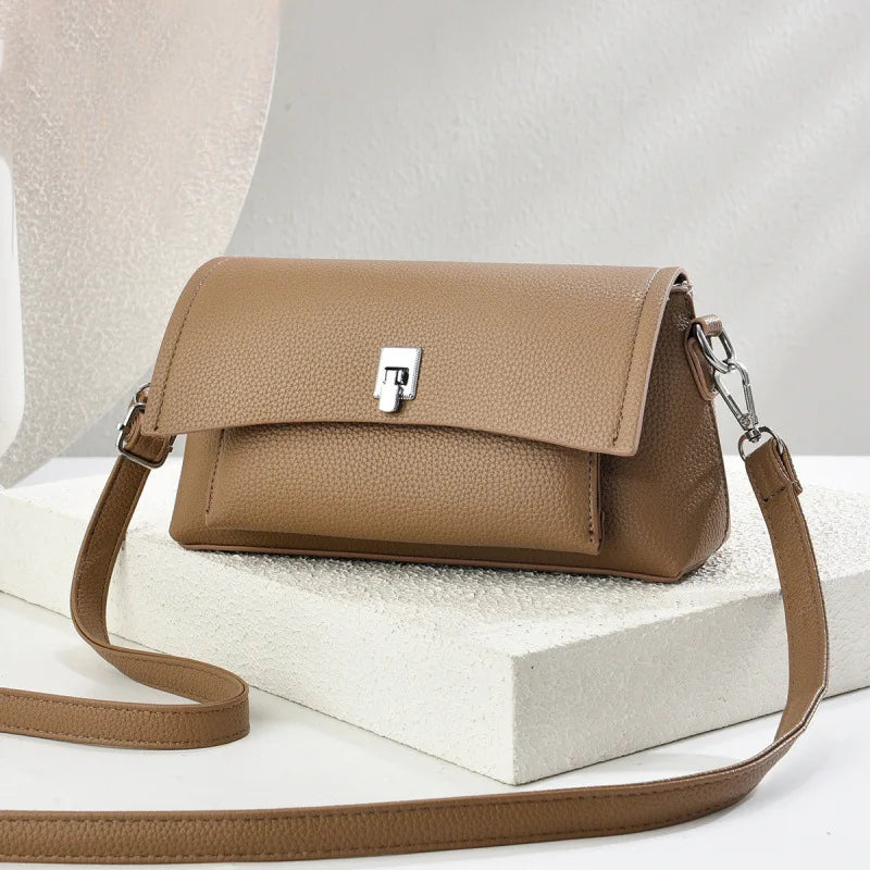New Fashionable Macaron Style Mini Square Bag Multi-Layer Large Capacity Shoulder Bag for Women Cross-Border Handbag