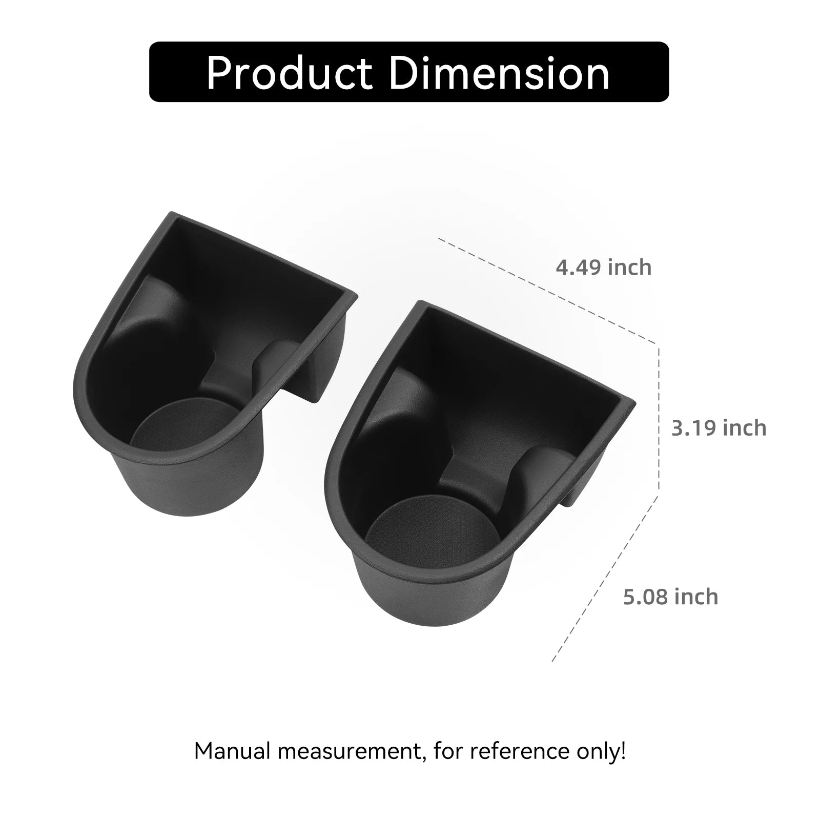 LUCKEASY for BYD Tang L/Atto 8/Sealion 8 2025 2026 Car Water Cup Holder The Third Row Drinks Cup Holder Storage Box Accessories