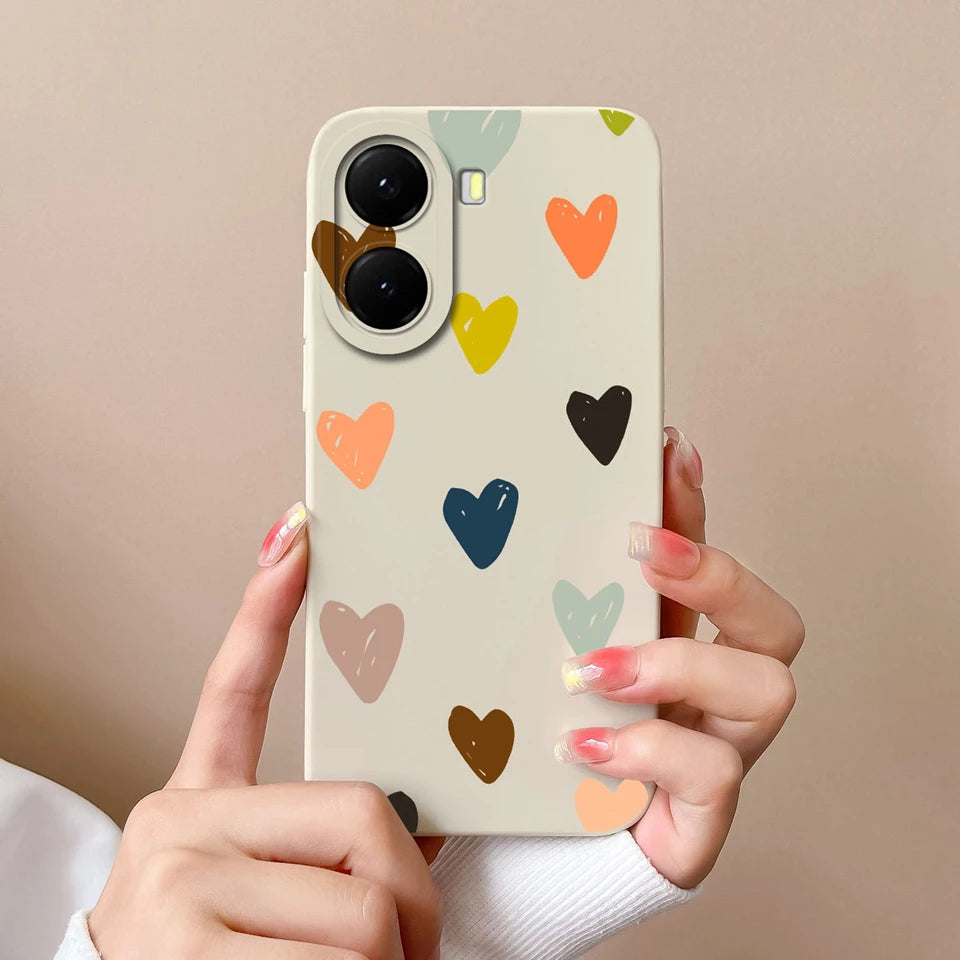 For Xiaomi Poco X7 Pro Case Lovely Bear Love Heart Shockproof Anti-fall Antifouling Luxury Shell For xiaomi poco x7 pro Coque