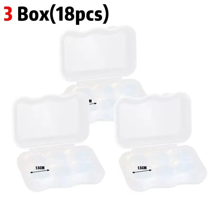 Moldable Soft Ear Plugs for Sleeping Waterproof Noise Cancelling Wax Reusable Earplugs for Swimming Flying Studying Earbuds