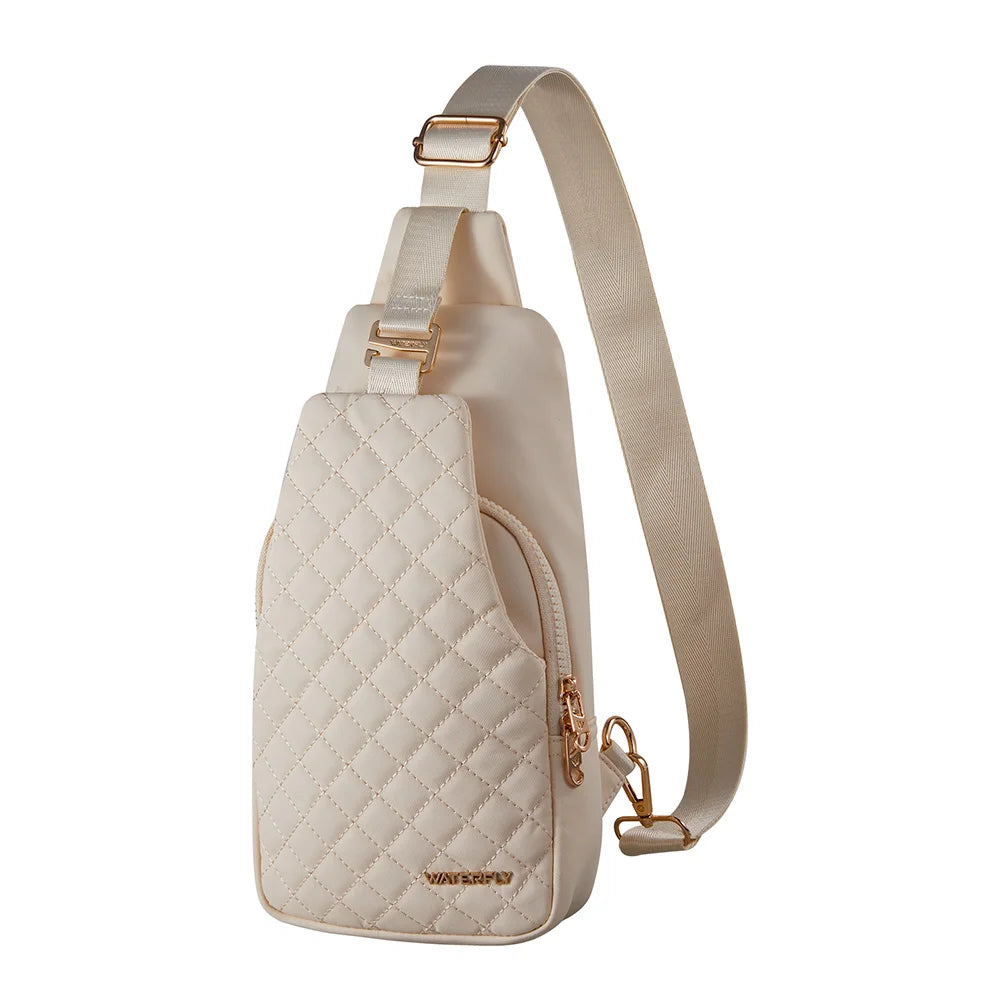 WATERFLY Small Crossbody Sling Backpack Fashion Chest Crossbody Bag For Women Men Anti Theft Stylish Travel Casual Daypack