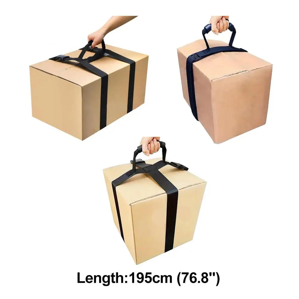 Nylon Moving Strap Handheld Luggage Strap Cargo Binding Tape Cross Type Handle Baggage Tying Belt City Simple Pattern