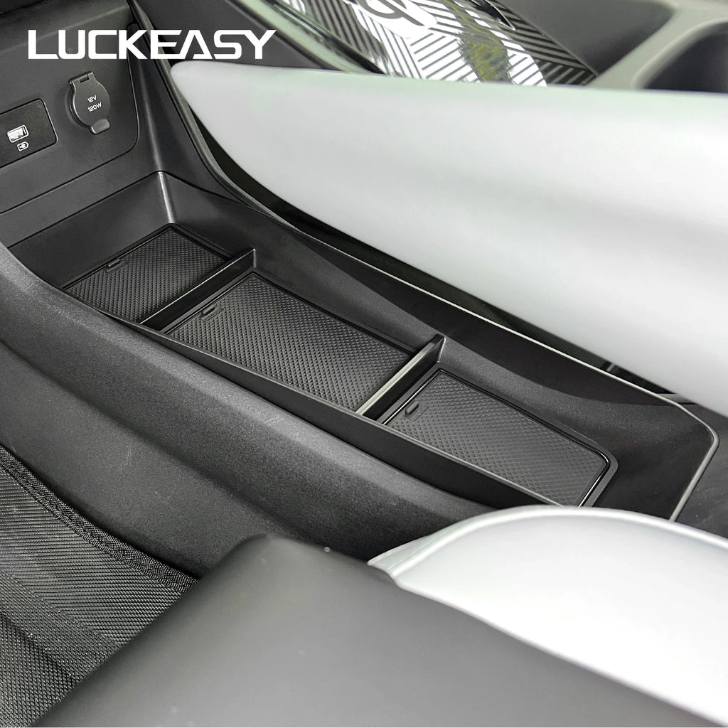 LUCKEASY for BYD Seagull/Dolphin Mini 2023-2025 Car Storage Box Center Console Lower Layer Storage Box Tidying Tray Accessories