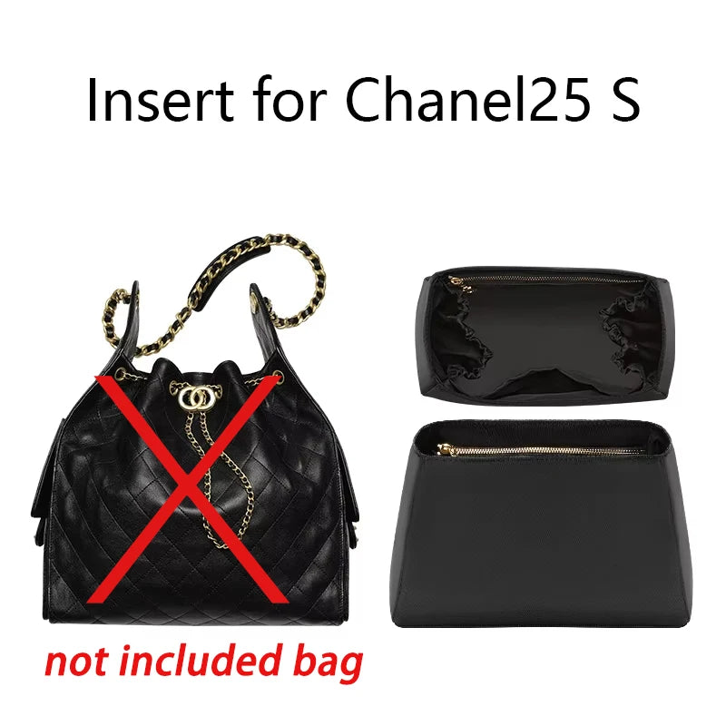 Bag Organizer Insert For Chanel 25bag S Bag Support Nylon Bag Insert Storage Chain Bag Transform Accessories