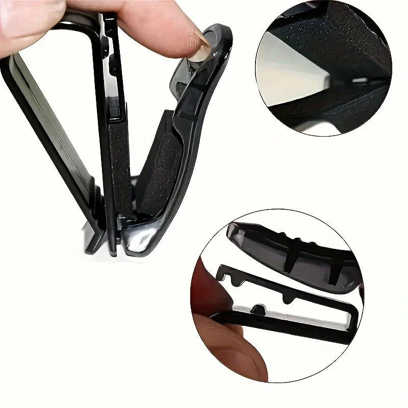 Universal Car Auto Sun Visor Glasses Box Sunglasses Clip Card Ticket Holder Fastener Pen Case Eyeglasses Clips Accessories