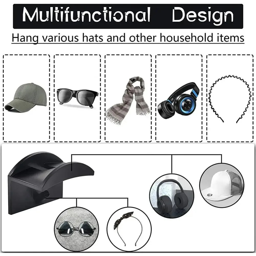 2/4/8/10 Pieces Baseball Casual Hat Storage Box Without Drilling Portable Cap Holder Support Caps Accessories for Caps Organizer