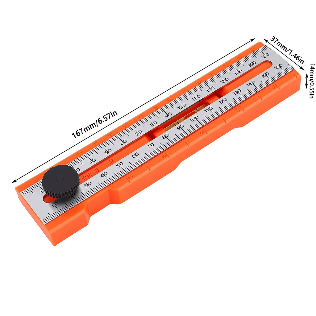 Adjustable Marking Protractor Multi Angle Ruler Foldable Depth Measuring Tool Level Gauge for Woodworking Precise Leveling Posit