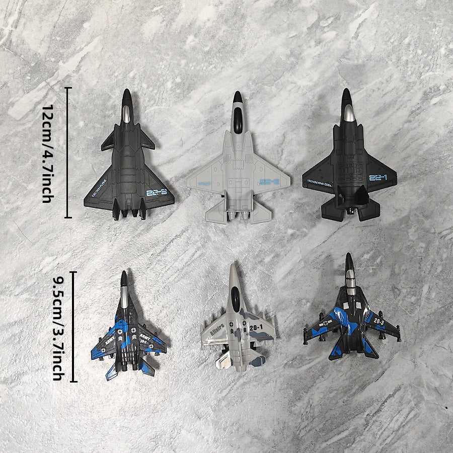 Simulation aircraft toy spring-back model, boy's Christmas birthday gift
