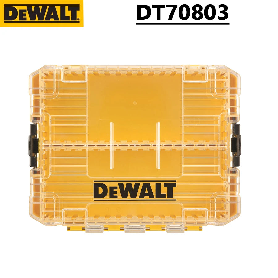 DEWALT DT70803 Large Storage Box with Removable Dividers and Small Part Box Multifunctional Transparent Plastic Stackable Box