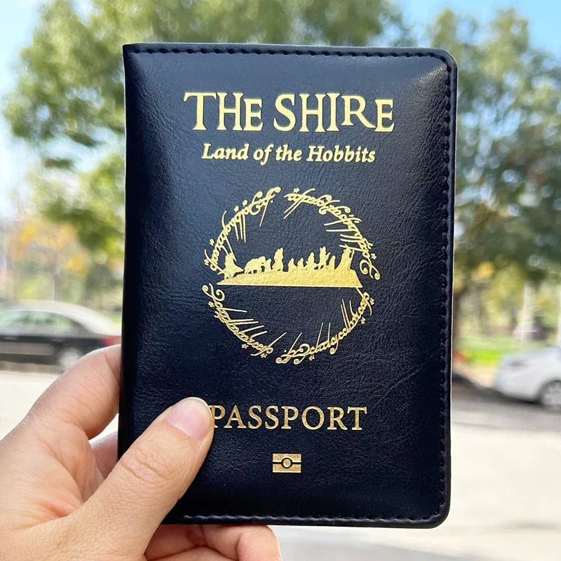 Shire of The Hobbit Passport Cover Travel Accessories Family Gifts Kingdom of Fairy Hobbiton Passport Holder